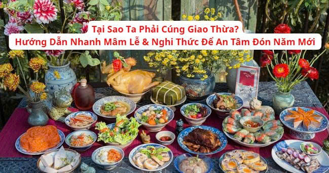 Tại Sao Ta Phải Cúng Giao Thừa? Hướng Dẫn Nhanh Mâm Lễ & Nghi Thức Để An Tâm Đón Năm Mới