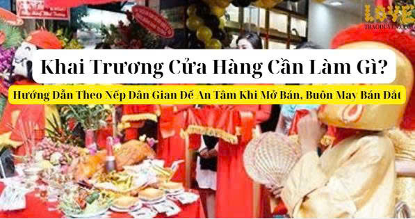 Khai Trương Cửa Hàng Cần Làm Gì? Hướng Dẫn Theo Nếp Dân Gian Để An Tâm Khi Mở Bán, Buôn May Bán Đắt